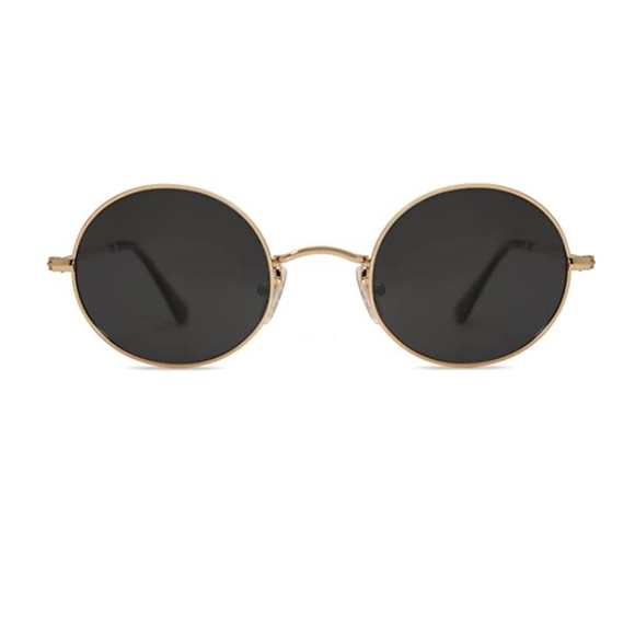 Lennon Round Polarized Sunglasses for Men Women 70s Circle Hippie Costume - Picture 3 of 7